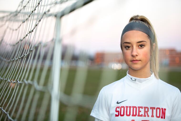 Sophomore striker Averie Doughty scored all five of Souderton's playoff goals en route to a PIAA Class 4A title.