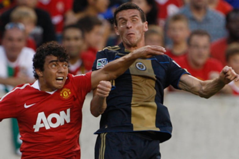 Sebastien Le Toux will get a rematch with Manchester United during the MLS All-Star game. (Ron Cortes / Staff Photographer)