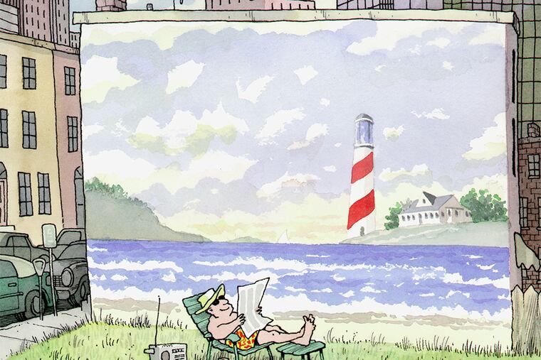 "The sea seeped into many of his cartoons, which often featured Shore scenes, sailboats, or his all-time favorites, pirates and Vikings."