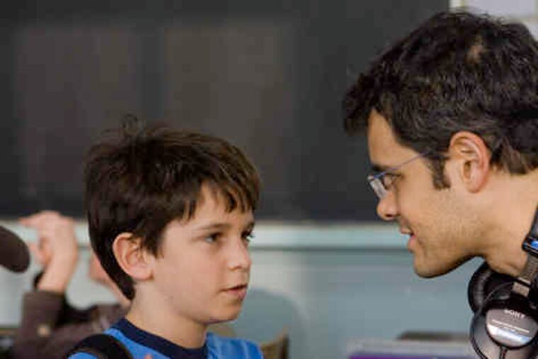 Zachary Gordon (left), who stars as Greg, with director Thor Freudenthal. Choosing the actor to portray the lead character took more than six months.