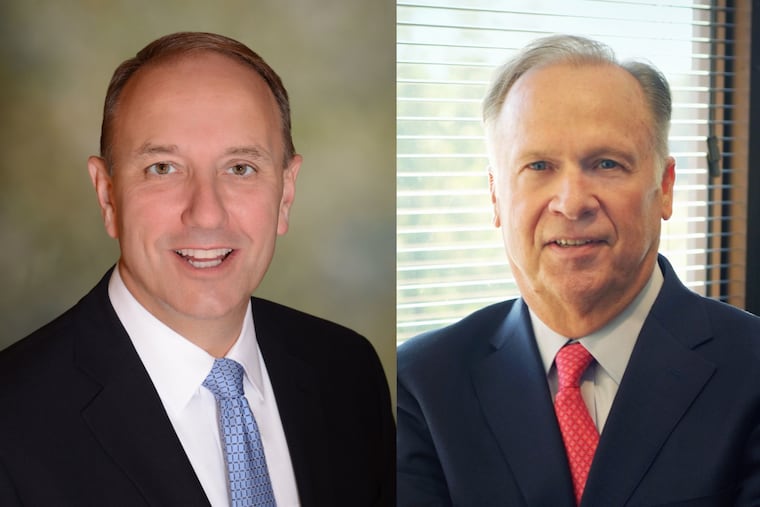 Gregory Wozniak, left, will succeed Michael Laign as CEO of Redeemer Health in July.