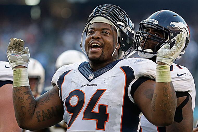 Broncos defensive tackle Terrance Knighton. (Gregory Bull/AP)