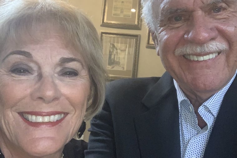 Frank and Barbara Osinski dressed up for a recent celebratory dinner.