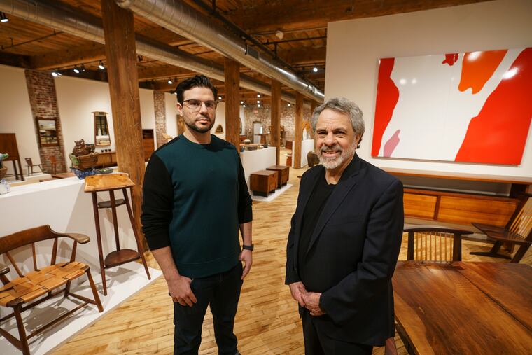 Co-directors Joshua (left) and Robert Aibel, at Moderne Gallery.