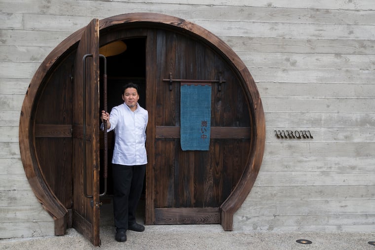 Hiroki Fujiyama outside of Hiroki, an omakase haven on Fishtown's unexpected new restaurant row, Lee Street.