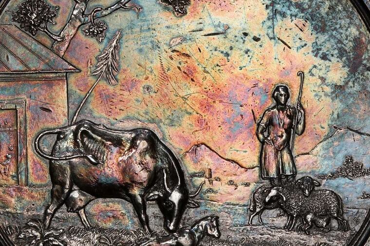 Extremely rare silver Washington "Seasons" Medal titled The Shepherd and designed by John Trumbull in 1796. It was part of the Historical Society of Pennsylvania's collection until it was auctioned at Stack's Bowers in Baltimore for $43,200 on Nov. 16, 2019.