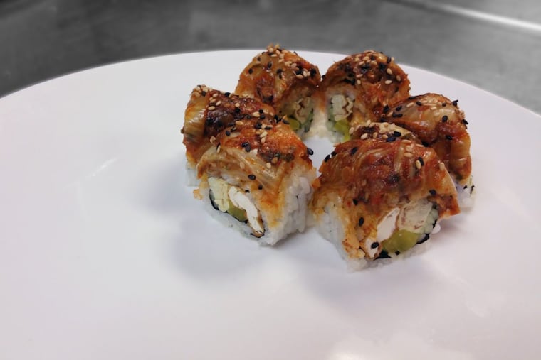 The kimchi ya roll at Fat Salmon.