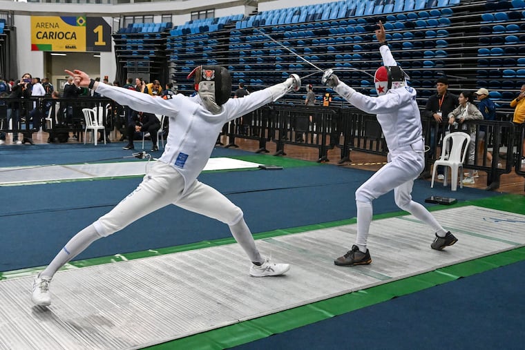 Tristan Szapary (left) won gold at the Pan American Games last month in Brazil.