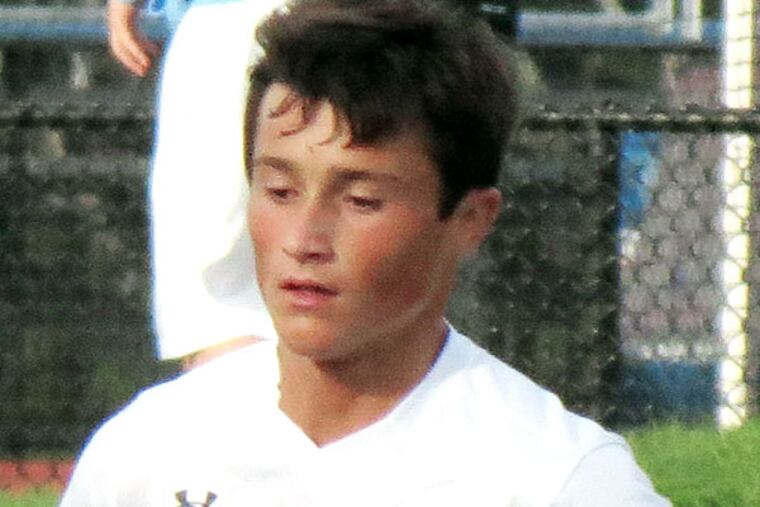 Lou Vilotti of the Washington Township boys' soccer team in action.
(handout)