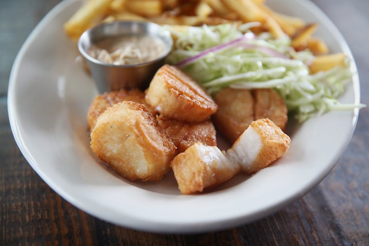 The fried scallops at Mayer's Tavern.