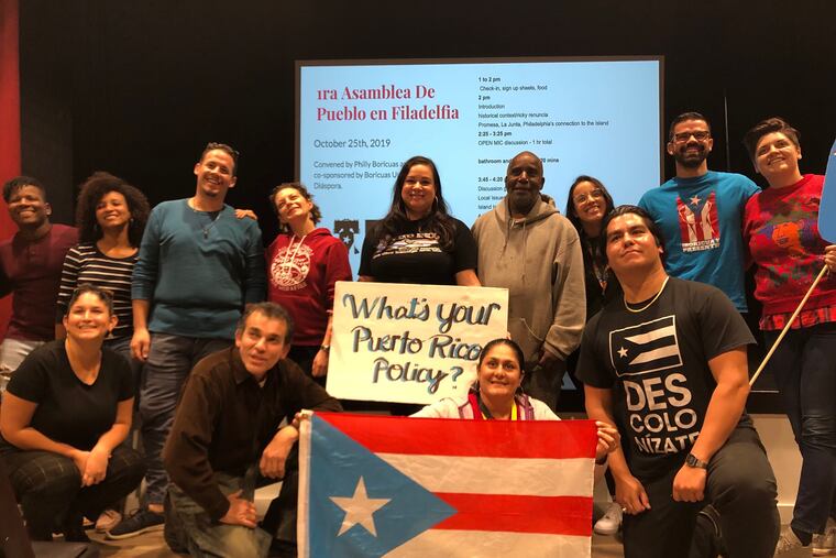 Philly Boricua held the first People of Puerto Rico Assembly on Oct. 26, 2019 at Taller Puertorriqueño.