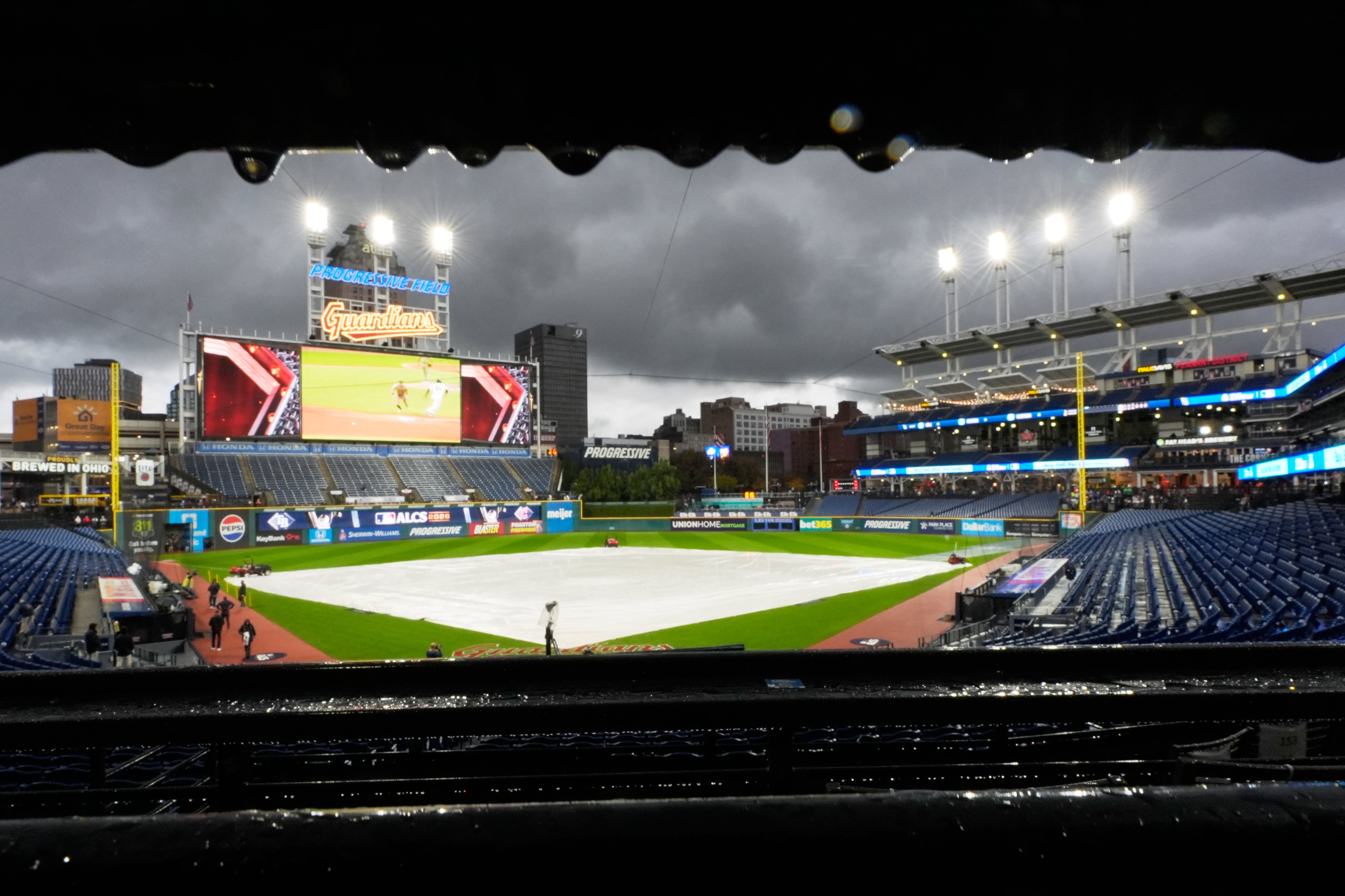 ALCS Game 4 postponed by rain; Rays and Guardians to resume series Saturday