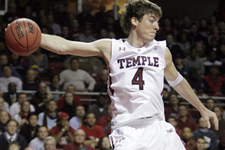 Temple's Juan Fernandez has yet to rediscover the shooting stroke he displayed last season. (Yong Kim / Staff Photographer)