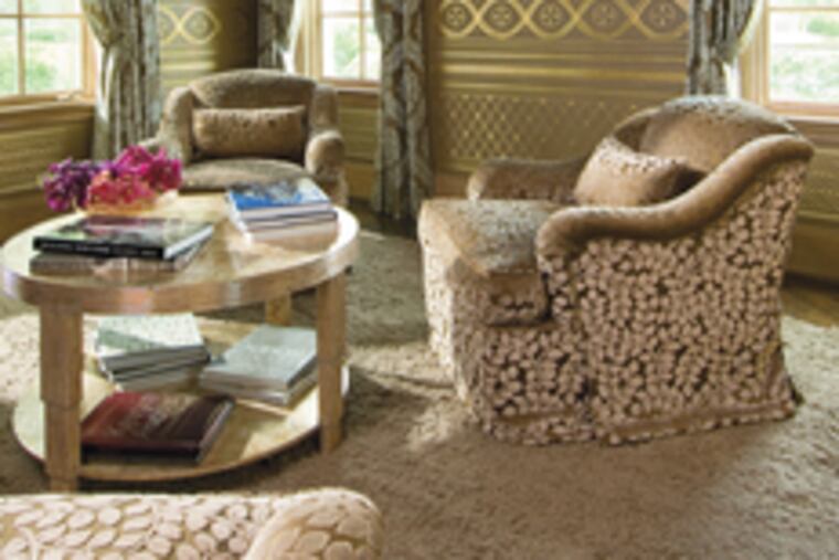 Emphasizing the sumptuous is the book "Inspirations From France & Italy" by Dallas interior designer Betty Lou Phillips.