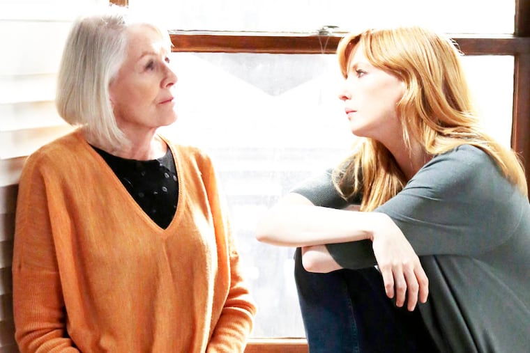 Vanessa Redgrave (left) plays the therapist of a psychologically fragile doctor (Kelly Reilly) in “Black Box.”