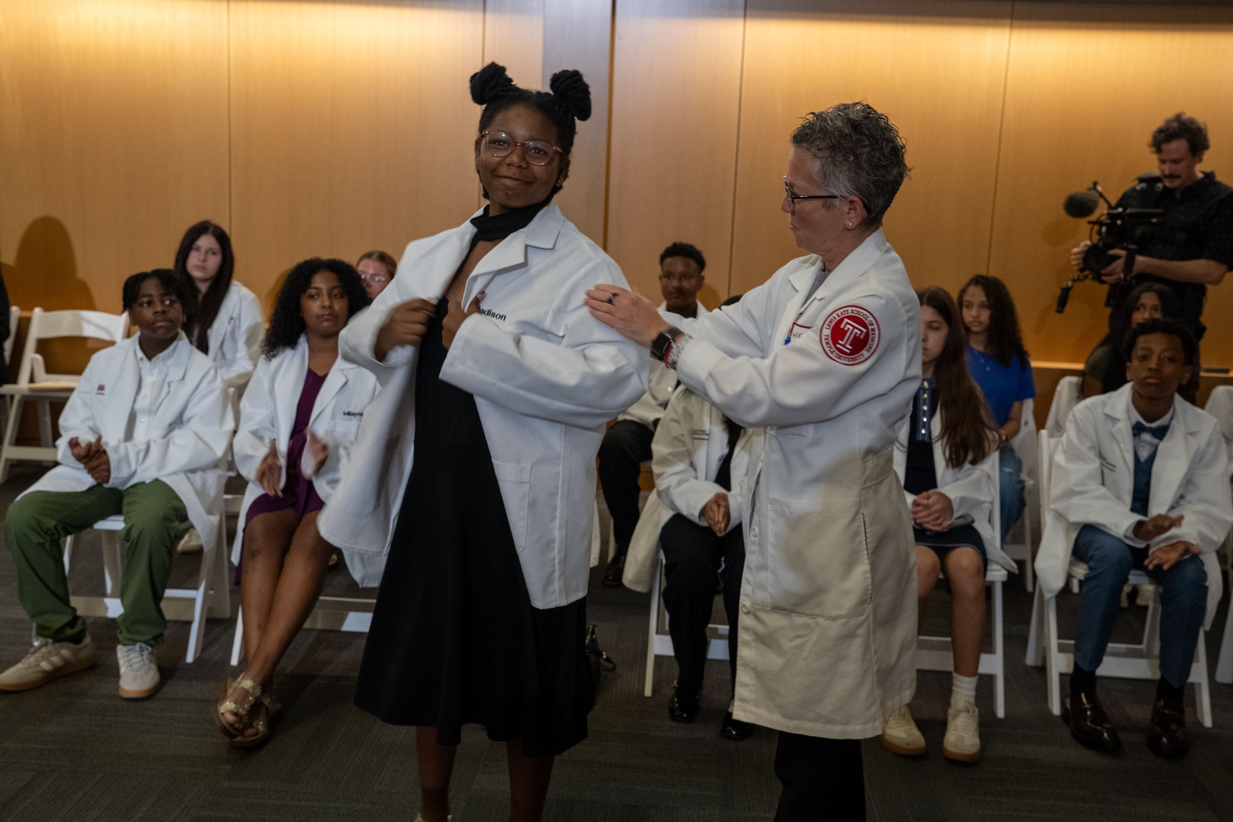 These 32 Philadelphia middle school students just got their white coats, on a path to becoming doctors someday
