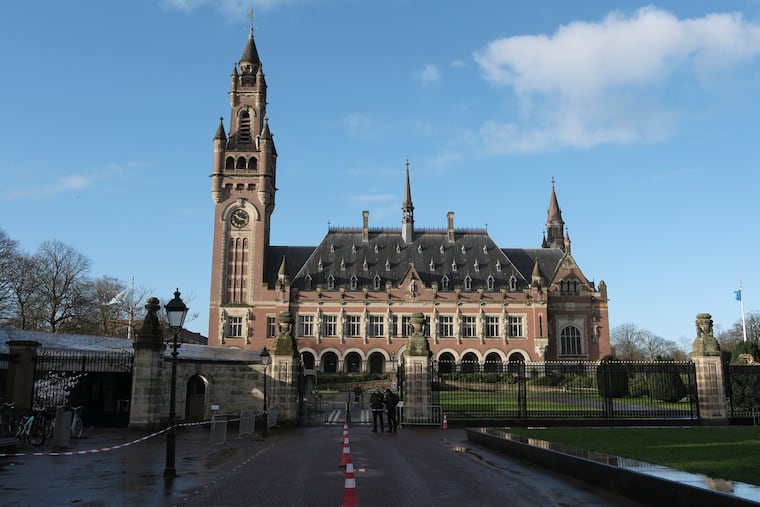 A view of the Peace Palace, which houses the International Court of Justice, or World Court, in The Hague, Netherlands, on Jan. 26, 2024.