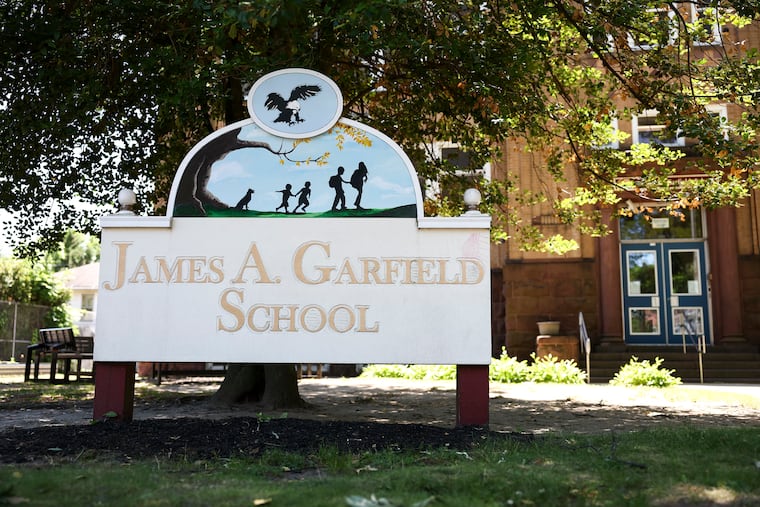 The exterior of James A. Garfield Elementary School on Wednesday, June 3, 2026 in Collingswood, NJ. Garfield is closing at the end of the school year.