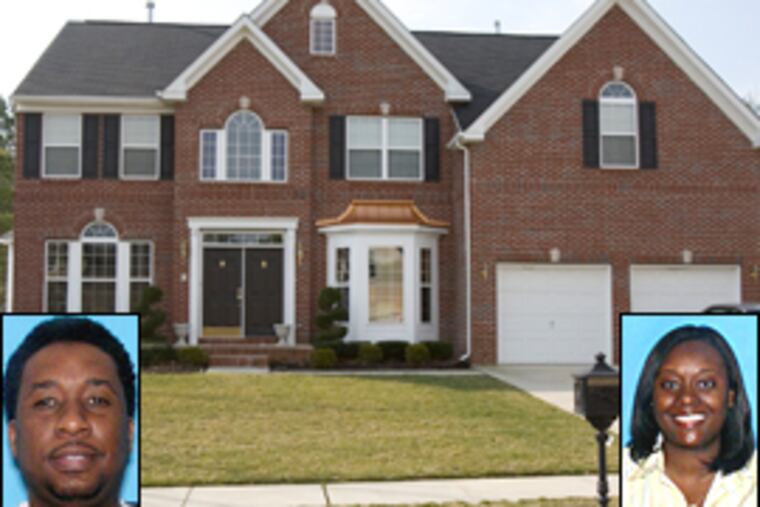 Sicklerville, NJ, home of Johnny L. Reed IV, 35, and Monica Hayman, 31. Reed is being held on $70,000 bail after his confrontation with police shut down the Walt Whitman Bridge on Thursday.