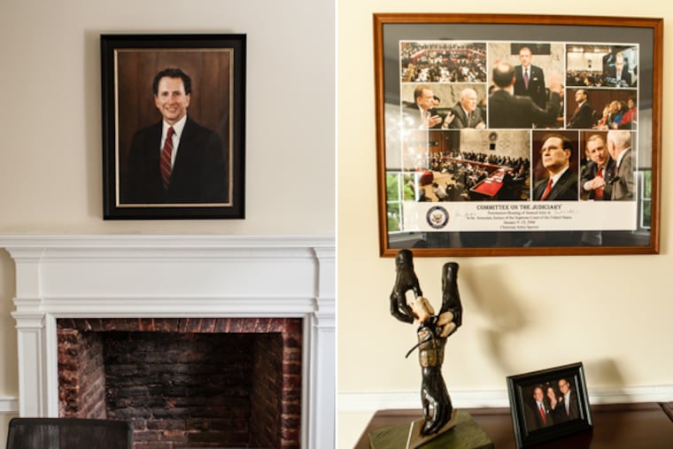 When Arlen Specter donated his Senatorial archives to Philadelphia University, the school decided to renovate the Roxboro House on School House Lane to hold them. The Arlen Specter Center For Public Service will open on September 11th, 2014. (MATTHEW HALL/Staff Photographer)