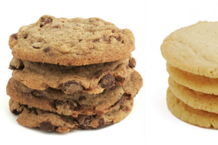 Handcrafted, a family-owned shop in Phoenixville that specializes in all-natural sweets, sells its Signature brownies and cookies fresh-baked or as dough: Chocolate Rubies cookies with fresh grapefruit zest; Blueberry Bliss Oatmeal; Lavender Vanilla; and Classic Chocolate Chip.