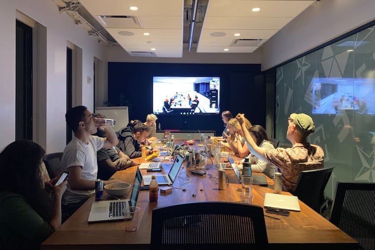 Vox Union sits at the bargaining table after a 15-hour bargaining session on Friday, May 31. The union is coming up on its last day of scheduled bargaining and has taken to social media to put on the pressure.