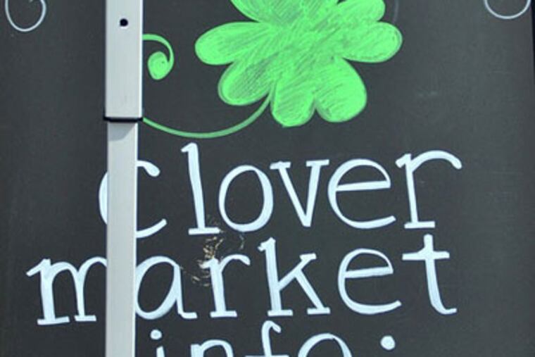 Clover Market is open in spring and fall, three days each. (CARLA J. ZAMBELLI)