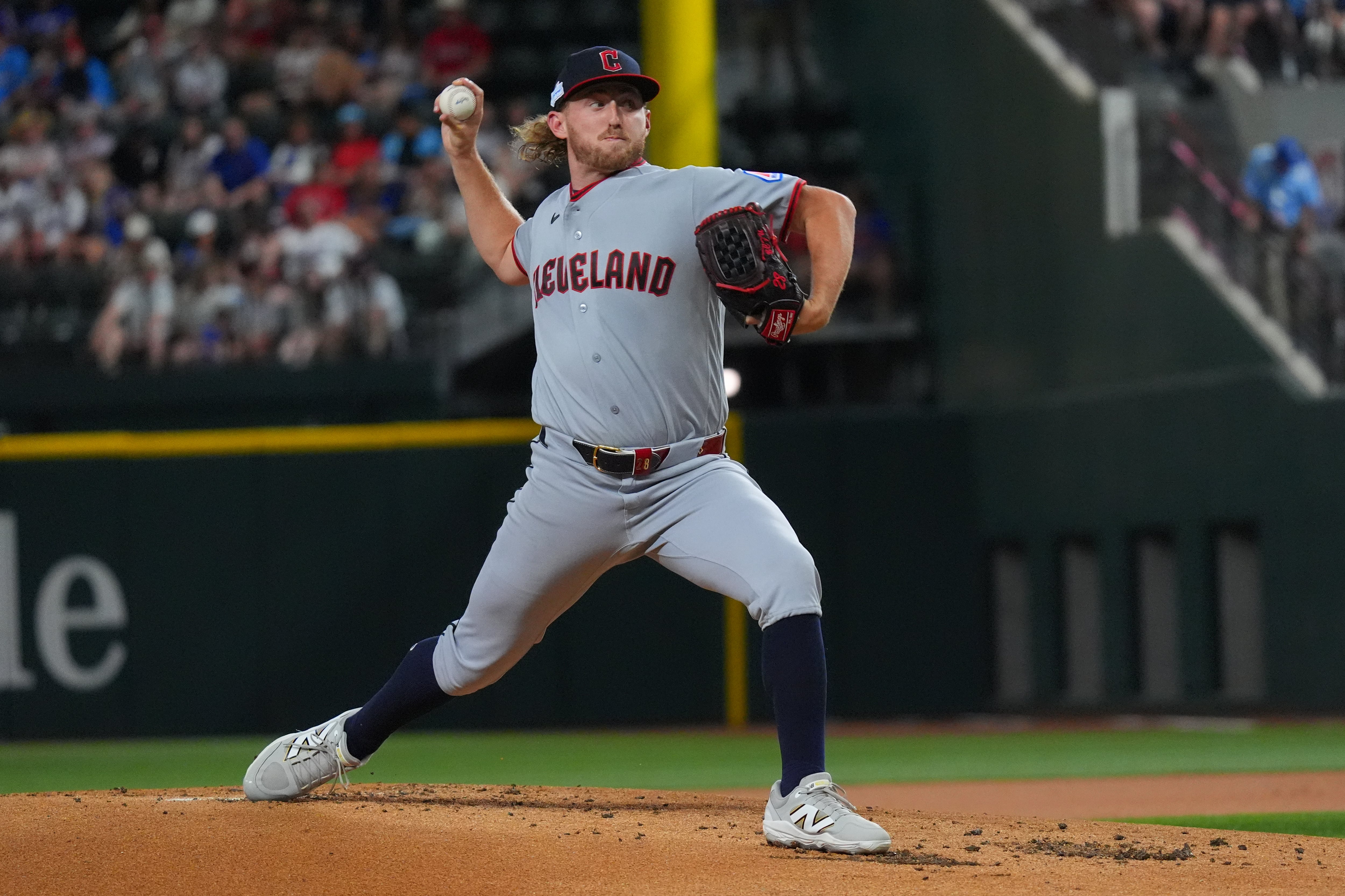 Tanner Bibee gets first win of season in 14th start, Guardians beat Rangers 6-0