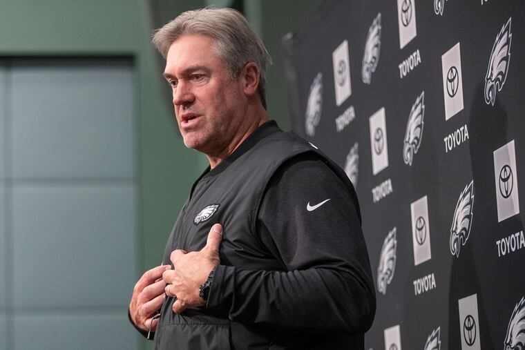 Doug Pederson returned to NovaCare on Wednesday.