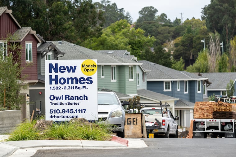 New homes in Hercules, Calif. Many builders currently have too much inventory, especially in Sun Belt states such as Texas, Arizona, and Florida, where they’ve been most active.