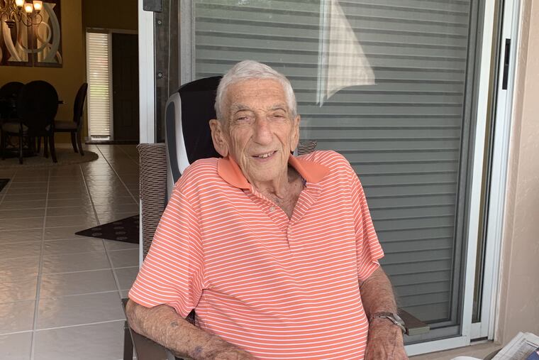 Larry Ginsburg, a highly successful South Jersey and Delaware football coach who started the Adam Taliaferro Foundation to help injured athletes, is shown relaxing in Florida in February 2020. He died about five months later.