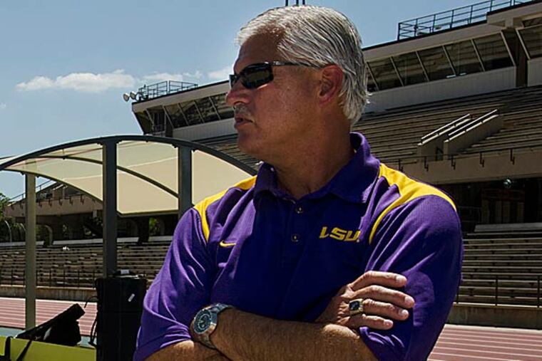 "There is no such thing," said LSU track coach Dennis Shaver about the flawless relay. (Stacy Kranitz/AP)
