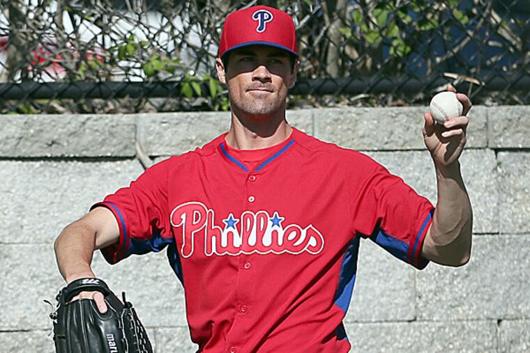 Phillies left-handed starting pitcher Cole Hamels. (Yong Kim/Staff Photographer)
