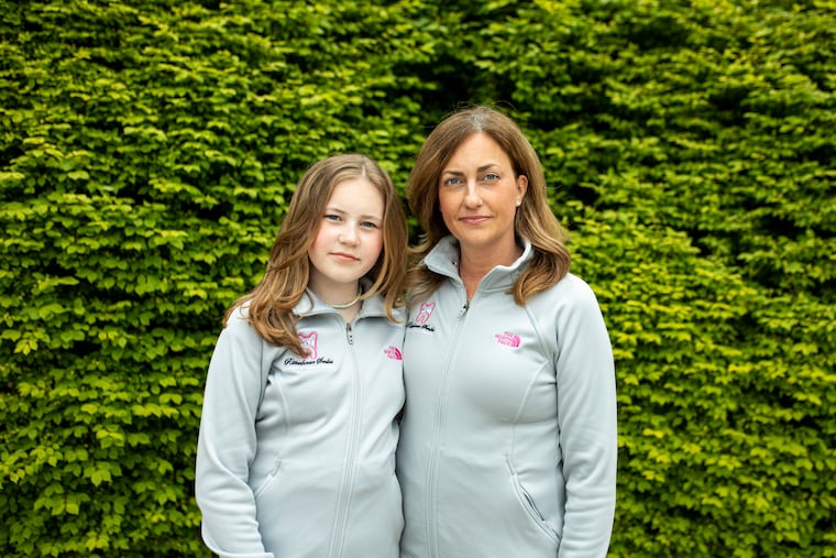 Andrea Cronin (right), with her 11-year-old daughter, Juliana.