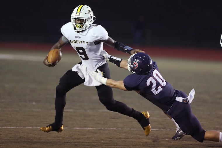 Lonnie Rice was a star football player at Bishop McDevitt.