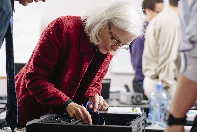 Sandra Pugh, a graduate of IT-Ready Omaha, at work. IT-Ready will offer an eight-week course in Philadelphia starting May 4. Registration is available through April 13.
