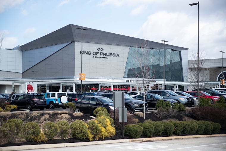 The King of Prussia Mall, where a live social-gaming venue is set to open in 2027, is pictured in this 2020 file photo.
