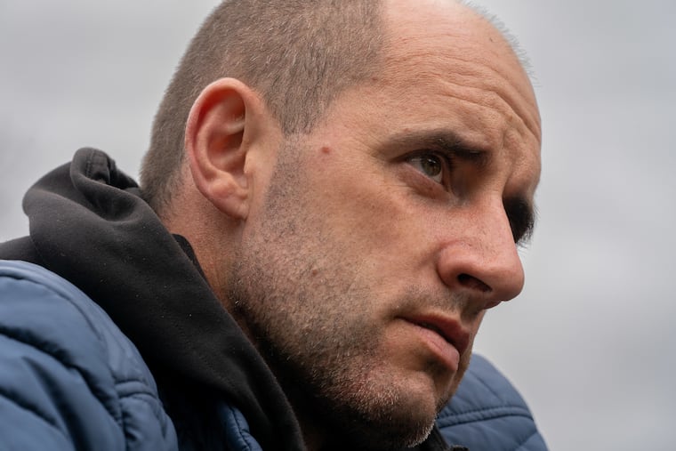 Leonid Ovdiiuk, a wounded Ukrainian Special Force soldier, photographed in Huntingdon Valley, Pa., on April 25, 2022. He was brought to the United States by Revived Soldiers Ukraine, which seeks to get wounded Ukrainian soldiers to centers here for medical treatment and rehabilitation.