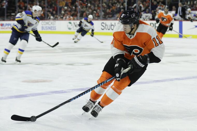 Flyers forward Travis Konecny Travis Konecny has 10 points in his last 11 games.