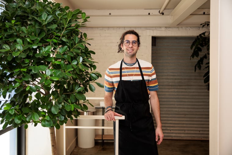 Saif Manna posed for a portrait at the new brick and mortar location of Manna Bakery on Thursday, July 23, 2026 in Philadelphia.