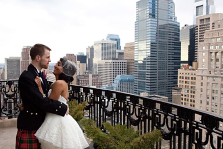 Melissa Jagnarain and Stephen Dalziel were married February 28, 2010 in Philadelphia. (James Lund / James Lund Photography, NYC)