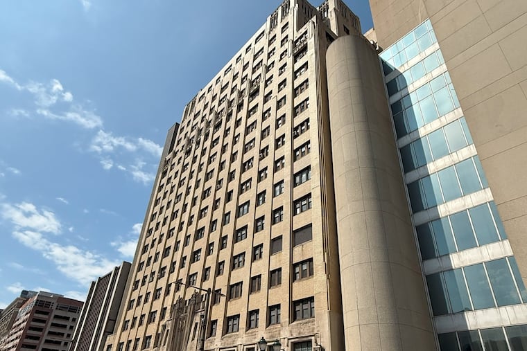 The art deco style south tower of the former Hahnemann hospital complex, which is almost 100 years old.