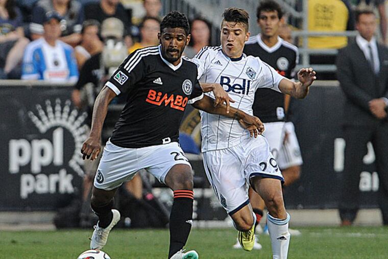 Union defender Sheanon Williams. (John Geliebter/USA TODAY Sports)