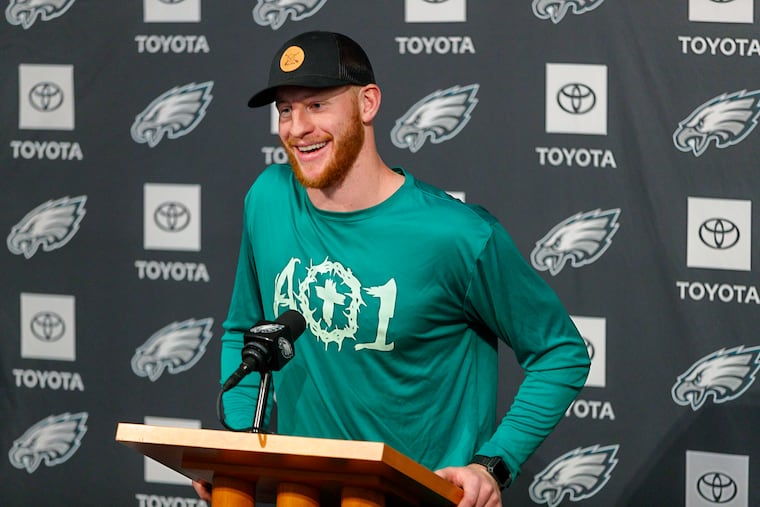 Carson Wentz says he's already seen a difference since starting his new regimen.