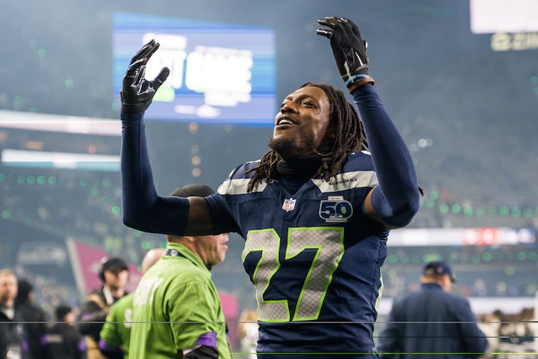 New Eagles defensive back Riq Woolen won a Super Bowl with the Seahawks in February.
