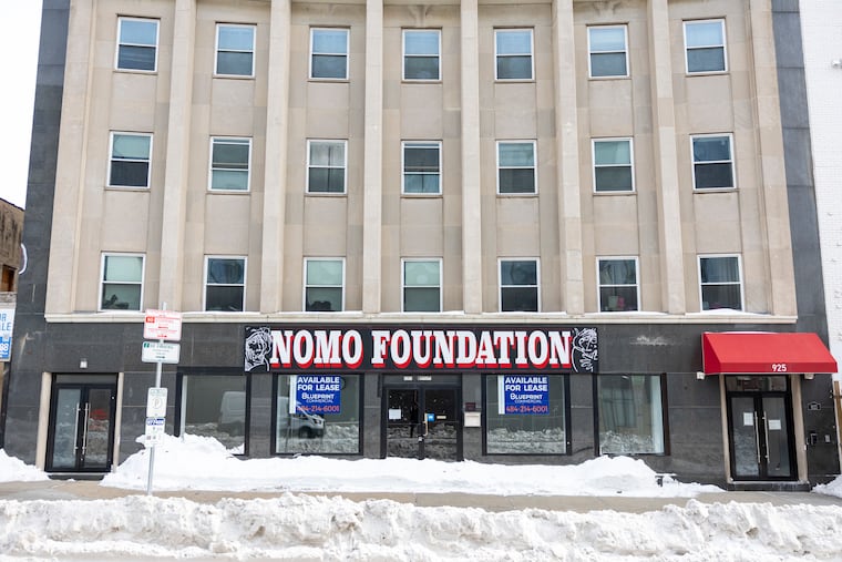 The outside of the NOMO building on North Broad Street in February.