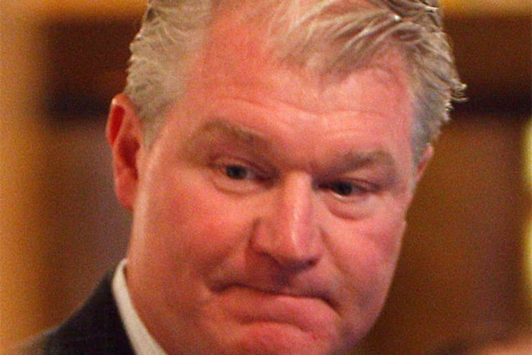 John Dougherty, often called "Johnny Doc," has led Local 98 of the International Brotherhood of Electrical Workers since 1993. He is also Democratic leader of the 1st Ward in South Philadelphia. (David Maialetti/Staff Photographer)