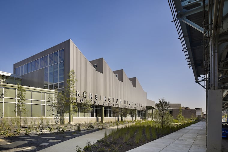 Students at Kensington CAPA High School staged a protest Monday. They say they're struggling with too much screen time.