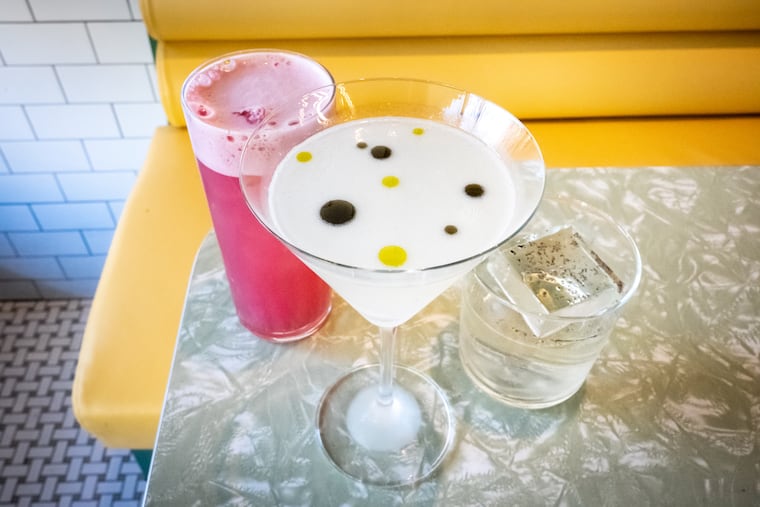 Cocktails at Supérette at 1538 E. Passyunk Ave., in Philadelphia, Friday, March 7, 2025.