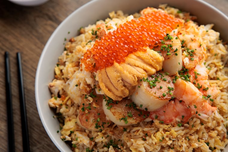 The All Star Seafood Rice at Mawn. Phila Lorn from Mawn will be one of the featured chefs at the Philadelphia Inquirer Food Festival.